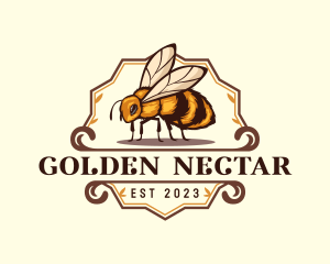 Mead - Honey Bee Insect logo design