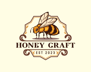 Mead - Honey Bee Insect logo design