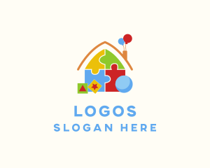 Puzzle - Puzzle Toy House logo design