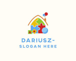 Early Learning - Puzzle Toy House logo design