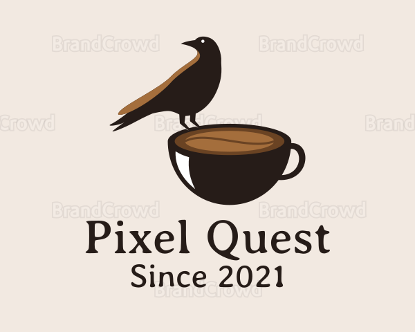 Crow Coffee Cup Logo