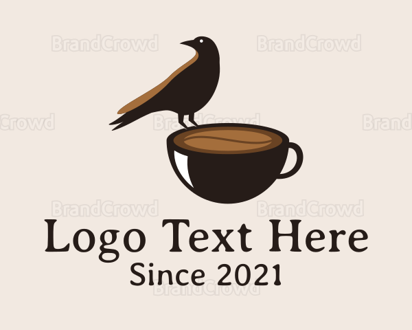 Crow Coffee Cup Logo