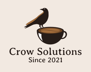 Crow - Crow Coffee Cup logo design