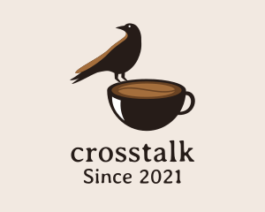 Patisserie - Crow Coffee Cup logo design