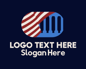 Country - American Government Colonnade logo design