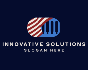 Election - American Government Colonnade logo design