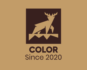 Brown Forest Deer logo design