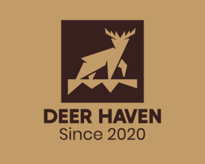 Deer - Brown Forest Deer logo design