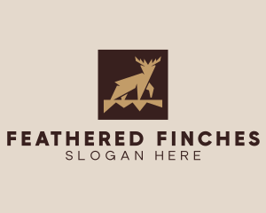 Brown Forest Deer logo design