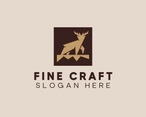 Brown Forest Deer logo design