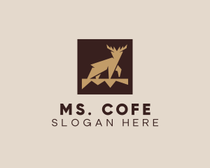 Brown Forest Deer logo design