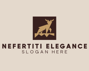 Brown Forest Deer logo design