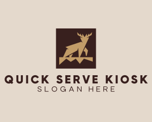 Brown Forest Deer logo design