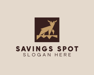 Brown Forest Deer logo design