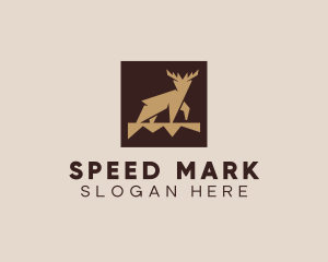 Brown Forest Deer logo design