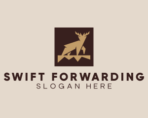 Brown Forest Deer logo design