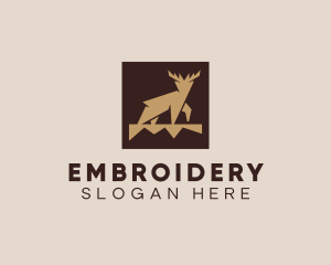 Brown Forest Deer logo design