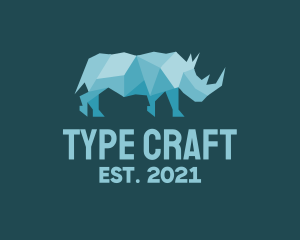 Rhino Paper Craft  logo design