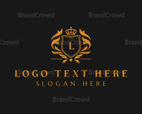 Elegant Crown Shield Logo