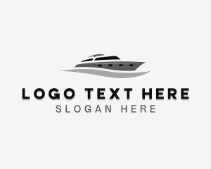 Ferry - Sailing Ferry Boat logo design