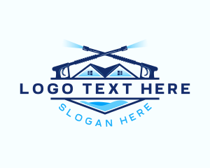 Clean - Home Cleaning Washer logo design