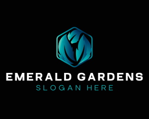 Landscaping Garden Leaf logo design