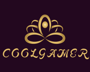 Gold Lotus Yoga Logo
