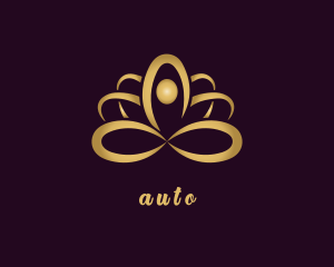 Gold Lotus Yoga Logo