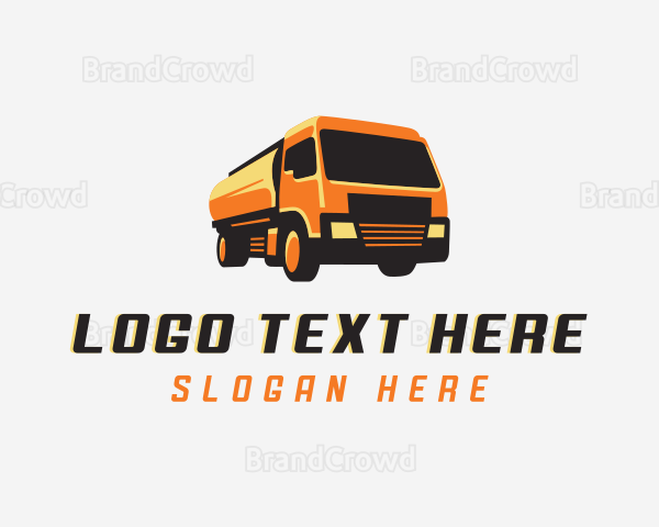 Tanker Truck Transportation Logo