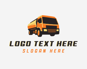 Delivery - Tanker Truck Transportation logo design
