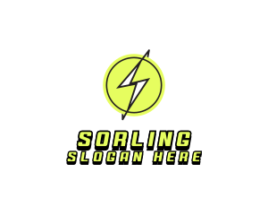 Lightning Thunder Letter S logo design