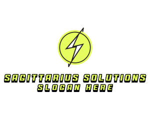 Lightning Thunder Letter S logo design