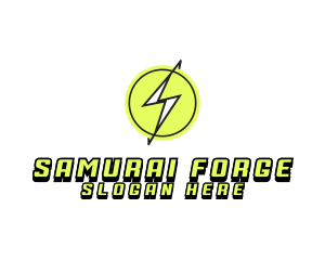 Lightning Thunder Letter S logo design