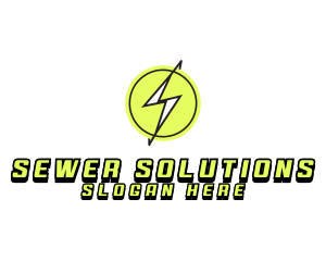 Lightning Thunder Letter S logo design