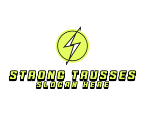 Lightning Thunder Letter S logo design