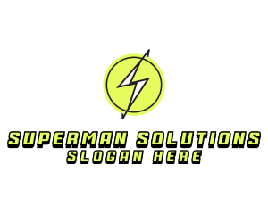 Lightning Thunder Letter S logo design