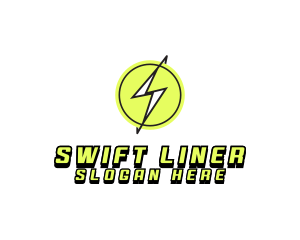 Lightning Thunder Letter S logo design