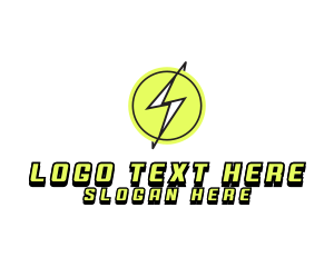 Electricity - Lightning Thunder Letter S logo design