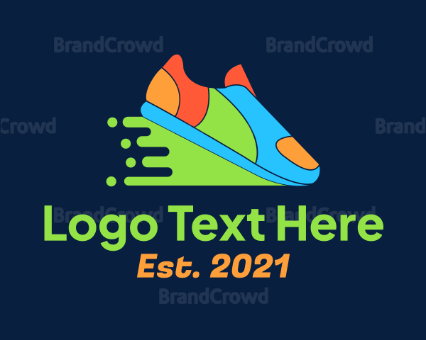 Fast Colorful Shoes Logo