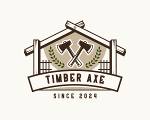 Wood Axe Handyman logo design