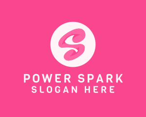 Fashion Brand - Pink Swirly Letter S logo design