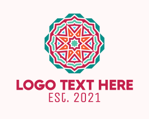 Tile - Star Floral Lantern logo design