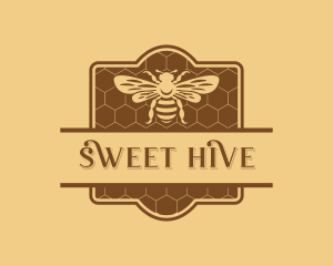 Honeycomb - Natural Honeycomb Bee logo design