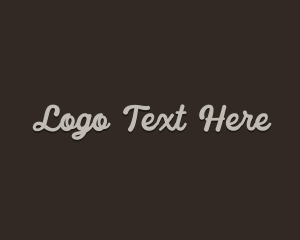 Text - Cursive Traditional Antique logo design