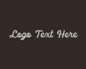 Cursive Traditional Antique Logo