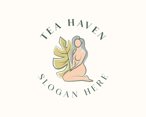 Organic Nude Woman logo design