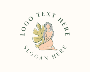 Yoga - Organic Nude Woman logo design