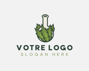Weed Cannabis Lab Logo