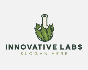 Weed Cannabis Lab logo design