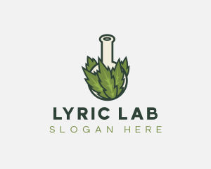 Weed Cannabis Lab logo design